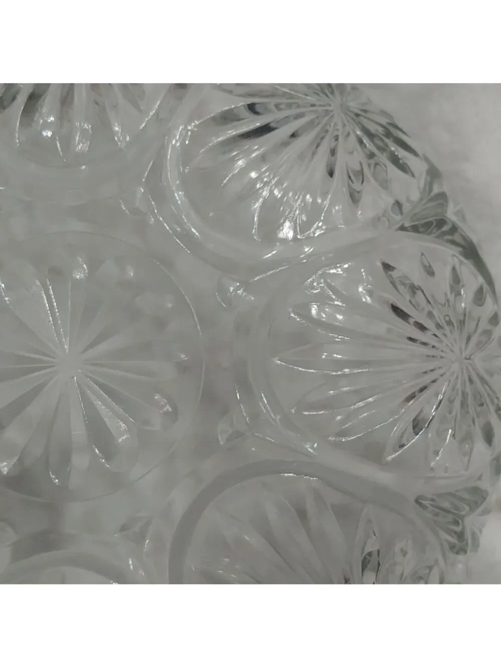 Vintage Glass Bowl with textured design